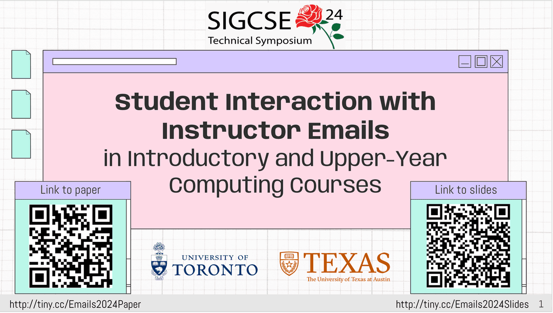 Student Interaction with Instructor Emails in Introductory and Upper-Year Computing Courses