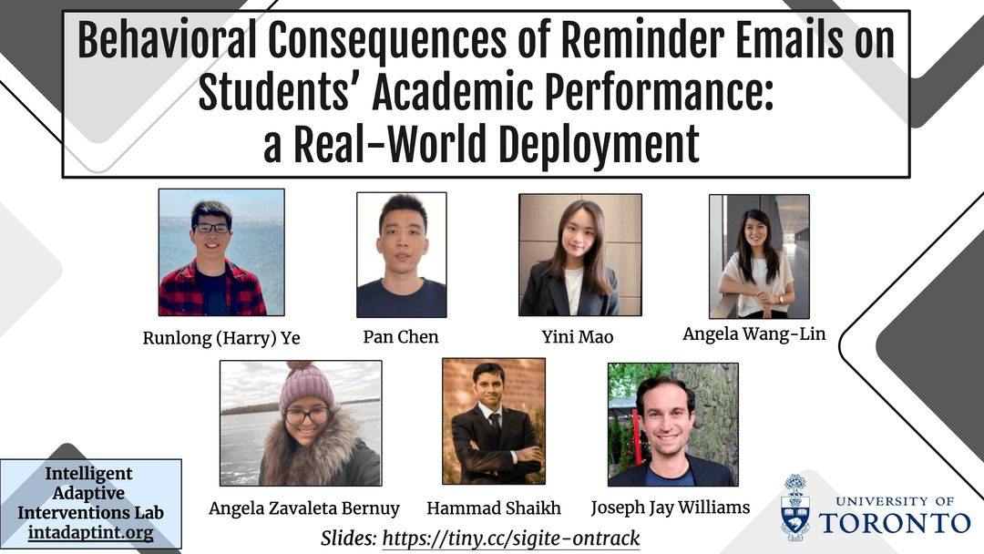 Behavioral Consequences of Reminder Emails on Students' Academic Performance: a Real-world Deployment